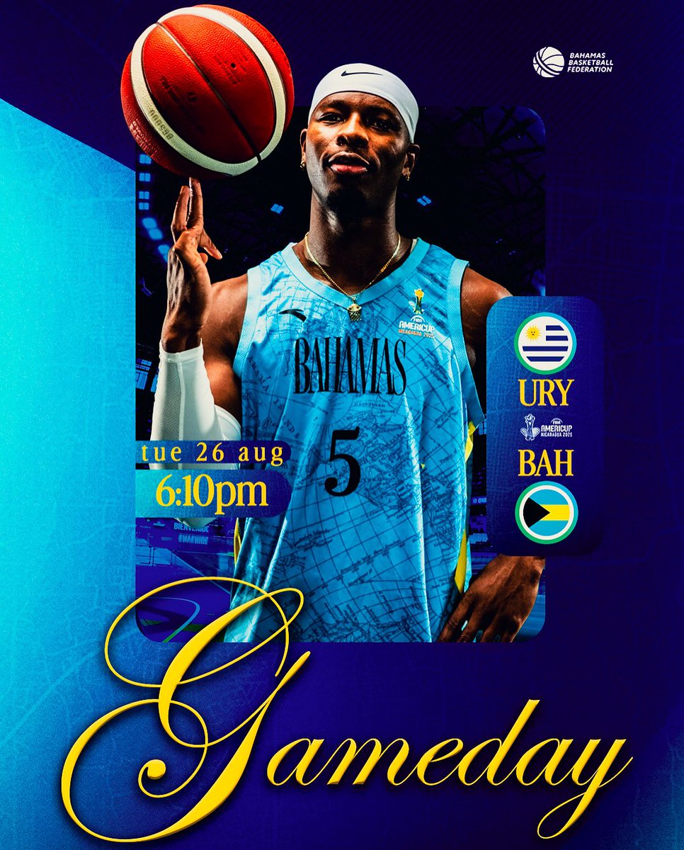 BBFbasketball's tweet image. It’s Love Day 💙 | We’re back on the court at 6:10pm vs Uruguay. 
Watch on courtside1891.basketball #242totheworld🌎🇧🇸 #bahamasbasketball #legacyinprogress