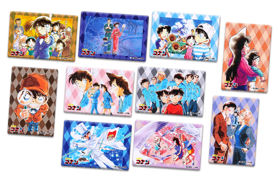 新品未開封 名探偵コナン 連載30周年記念カフェ スクエア缶バッジB コンプ 名探偵コナン 連載30周年記念カフェ スクエア缶バッジ 毛利蘭