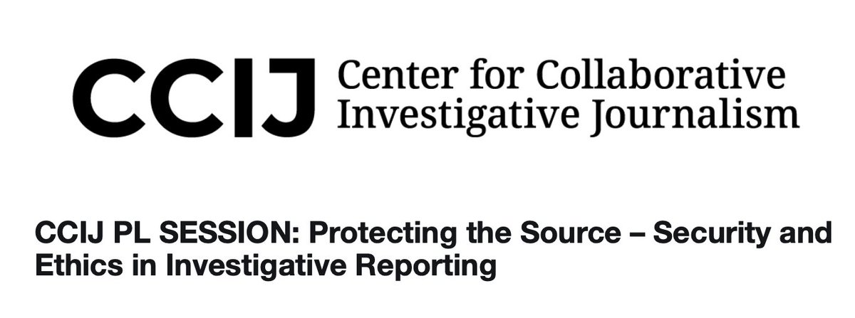 Global Investigative Journalism Network (@gijn) on Twitter photo Protecting the Source | Aug 28, 2025
In this workshop, <a href="/the_ccij/">Center for Collaborative Investigative Journalism</a> Africa Editor <a href="/ajibolaamzat/">Ajibola Amzat</a> will lead a practical discussion on how journalists can protect their sources and navigate ethical challenges in investigative reporting. 
Register: twp.ai/4ipKKI Protecting the Source | Aug 28, 2025
In this workshop, <a href="/the_ccij/">Center for Collaborative Investigative Journalism</a> Africa Editor <a href="/ajibolaamzat/">Ajibola Amzat</a> will lead a practical discussion on how journalists can protect their sources and navigate ethical challenges in investigative reporting. 
Register: twp.ai/4ipKKI