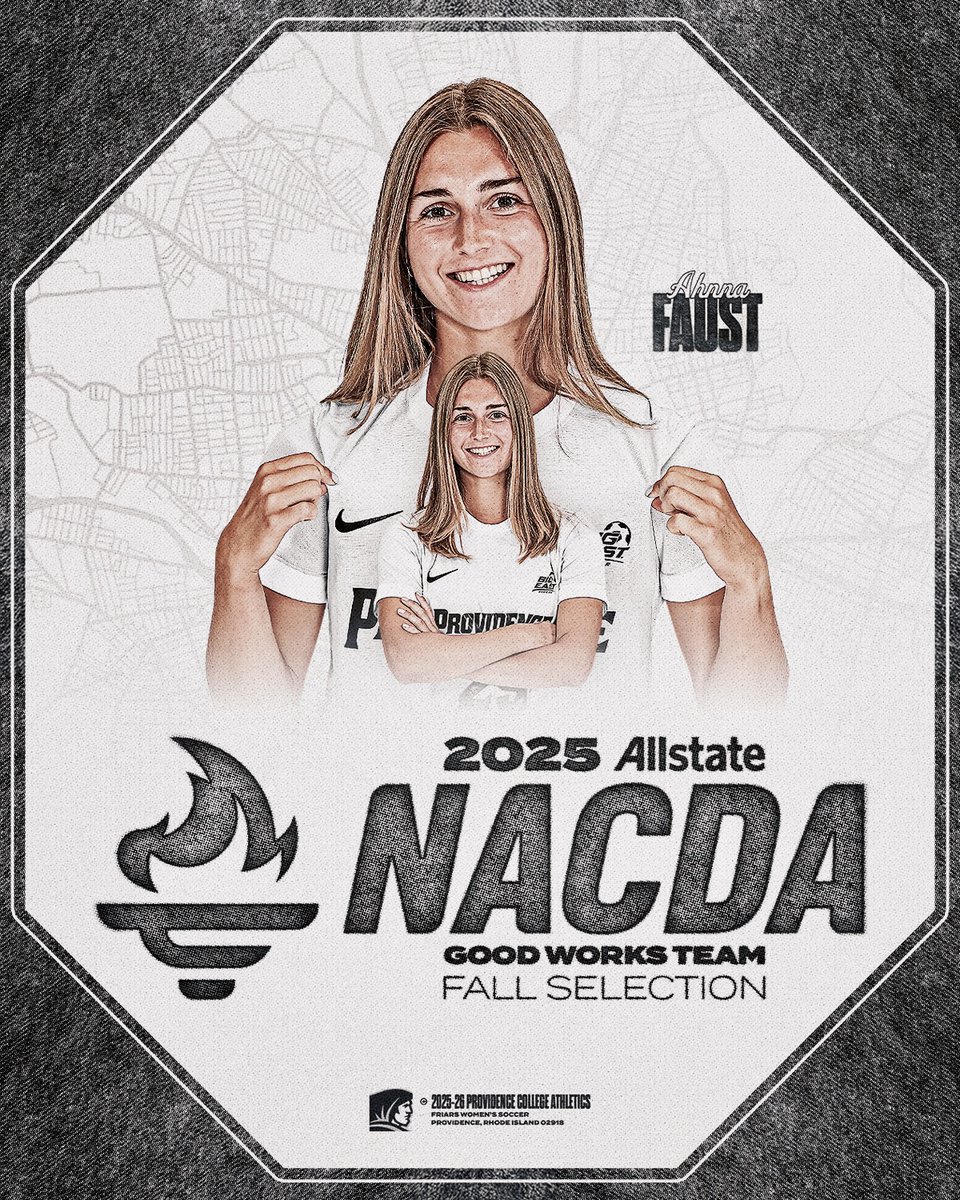 Providence College Women’s Soccer (@pc_womenssoccer) on Twitter photo Congratulations Ahnna Faust on being named to the Allstate NACDA Good Works Fall Team!! 
#GoFriars Congratulations Ahnna Faust on being named to the Allstate NACDA Good Works Fall Team!! 
#GoFriars