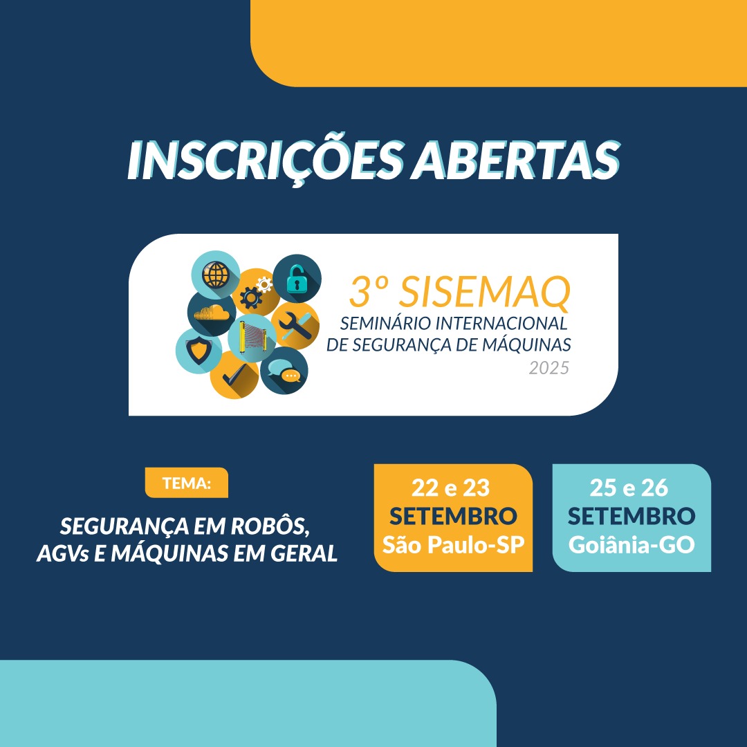 Fieg_Oficial's tweet photo. 🎯 SIMPÓSIO | SEGURANÇA DE MÁQUINAS E EQUIPAMENTOS 

👷‍♂️ Com apoio da Fieg, do Sesi e do Senai, acontece o 3º Simpósio de Segurança de Máquinas e Equipamentos (Sisemaq) pela primeira vez em Goiânia, nos dias 25 e 26 de setembro.

Segue o fio 🧶 https://t.co/TsDUVr6RFn