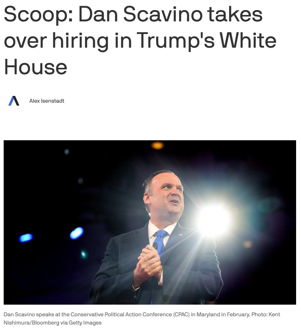 Jon Herold (@patel_patriot) on Twitter photo 🔥 Awesome!
"Dan Scavino is one of President Trump's most trusted and longest serving advisers. There is nobody better to ensure the the President's administration is staffed with the most qualified, competent, and America First-driven workers," - <a href="/PressSec/">Karoline Leavitt</a> 🔥 Awesome!
"Dan Scavino is one of President Trump's most trusted and longest serving advisers. There is nobody better to ensure the the President's administration is staffed with the most qualified, competent, and America First-driven workers," - <a href="/PressSec/">Karoline Leavitt</a>