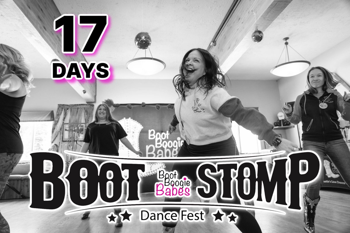 BootBoogieBabes's tweet image. 1️⃣7️⃣ DAYS until 2025 #BootStomp Dance Fest 💃🏼 Get your pass NOW ➡️ deannaleedance.com/boot-stomp/

🗓️ September 12th - 13th 
📍 Hilton Seattle Airport &amp;amp; Conference Center
🤩 All Ages - All Levels