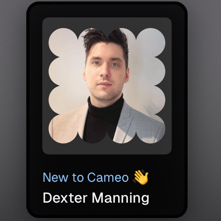 Finally made a cameo, it’s cheap as hell too 

Just FYI, it’s free to just chat with me on stream- this is only if you want something specific or personalised (want a voice line said by a certain character I’ve done etc)
Thanks 😃

cameo.com/dexter_manning…