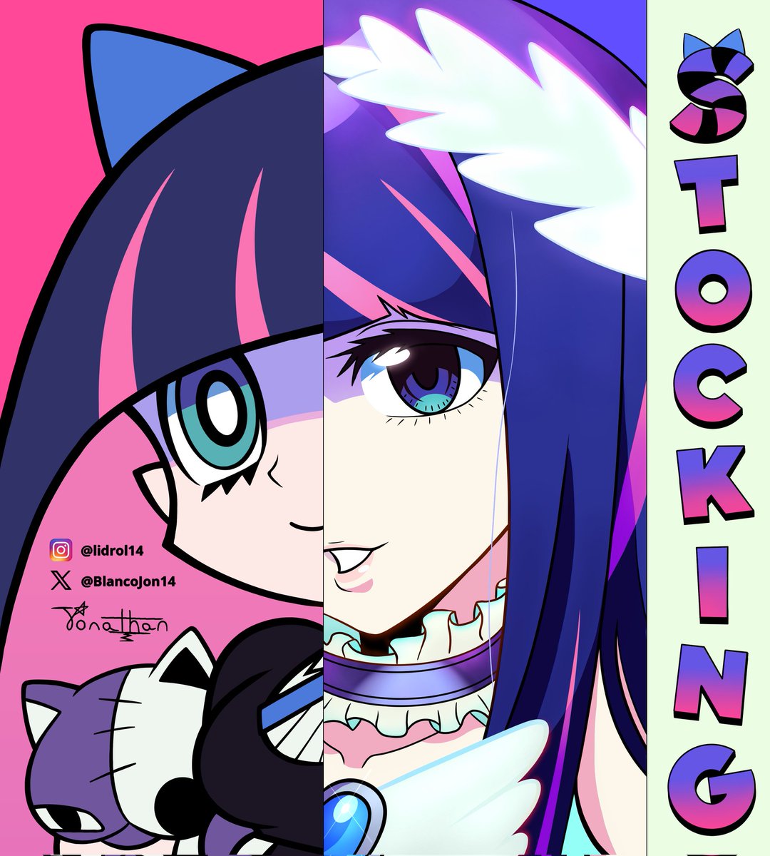 BlancoJon14's tweet image. Stocking Anarchy fanart from New Panty and Stocking with Garterbelt (PASWG), anime version 1 &amp;amp; 2.
#stockinganarchy #Newパンスト #pantyandstocking #paswg #pantyandstockingwithgarterbelt