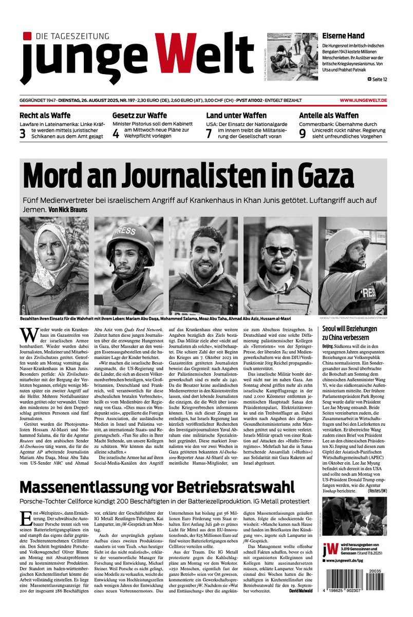 Deswegen schreibe ich für <a href="/jungewelt/">junge Welt</a>