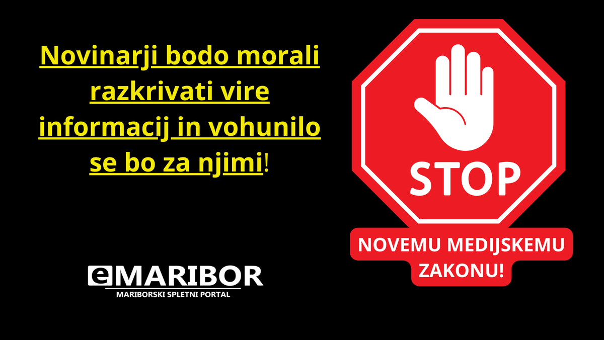 Na portalu e-maribor.si nasprotujemo novemu medijskemu zakonu!