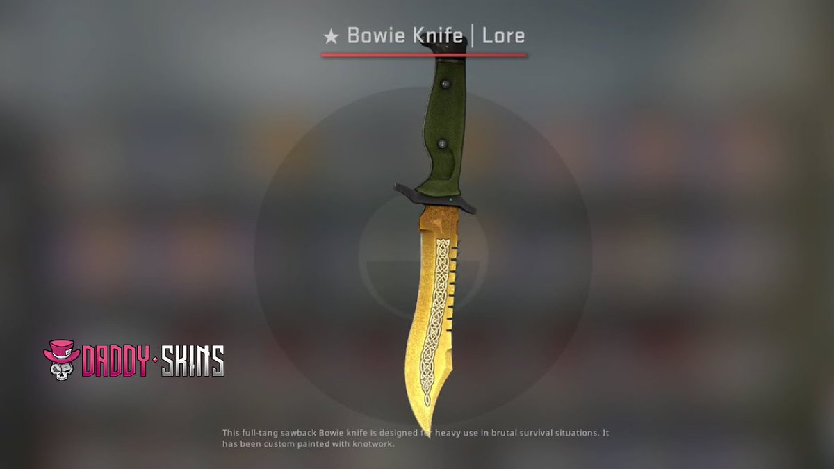 DaddySkins (@daddyskinscsgo) on Twitter photo Bowie Knife Lore Giveaway ($200) 💛
Retweet, Tag a friend and Follow <a href="/DaddyskinsCSGO/">DaddySkins</a>
GLHF! Bowie Knife Lore Giveaway ($200) 💛
Retweet, Tag a friend and Follow <a href="/DaddyskinsCSGO/">DaddySkins</a>
GLHF!