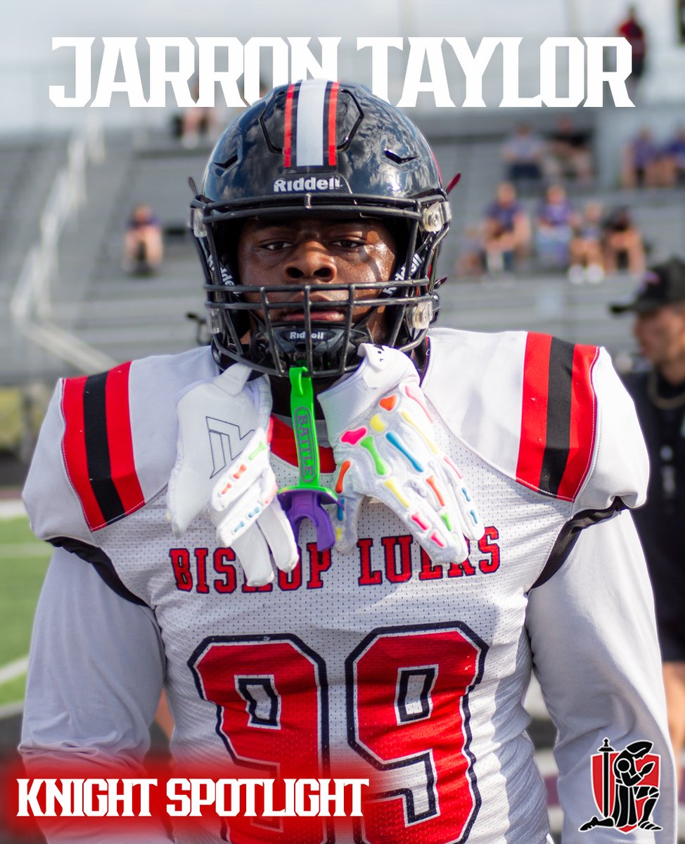 𝐊𝐧𝐢𝐠𝐡𝐭 𝐒𝐩𝐨𝐭𝐥𝐢𝐠𝐡𝐭: Senior Jarron Taylor was a force up front, recording a personal-best and game-high 11 tackles against Leo.

#LuersSpirit