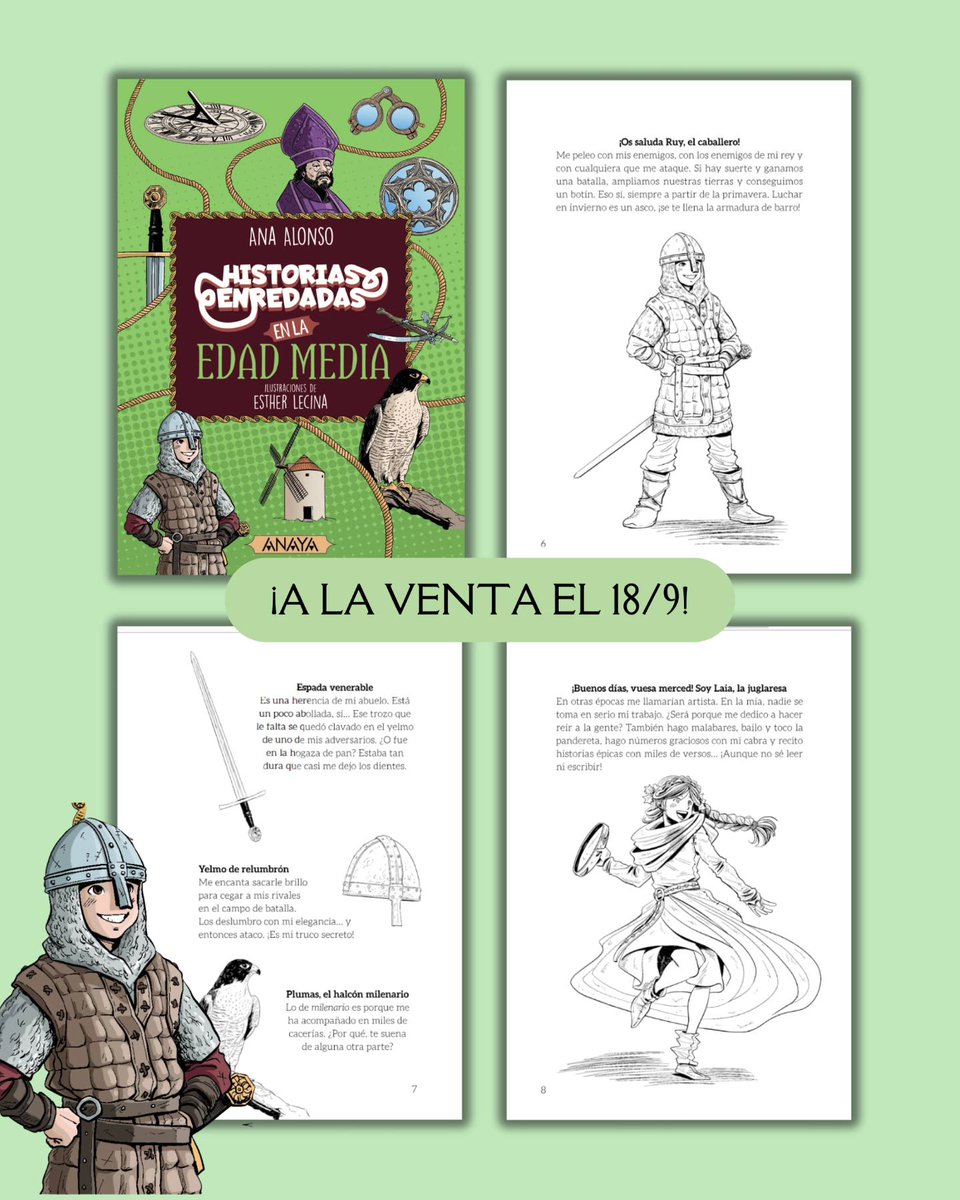 🌍🏛️Con Historias enredadas, la historia se convierte en una aventura llena de anécdotas curiosas, humor y actividades interactivas para que los lectores creen, dibujen y experimenten mientras viajan en el tiempo.

✏️ Escrita por Ana Alonso
🖌️Ilustrada por <a href="/elecinas/">Esther Lecina</a>
📖+ 9 años