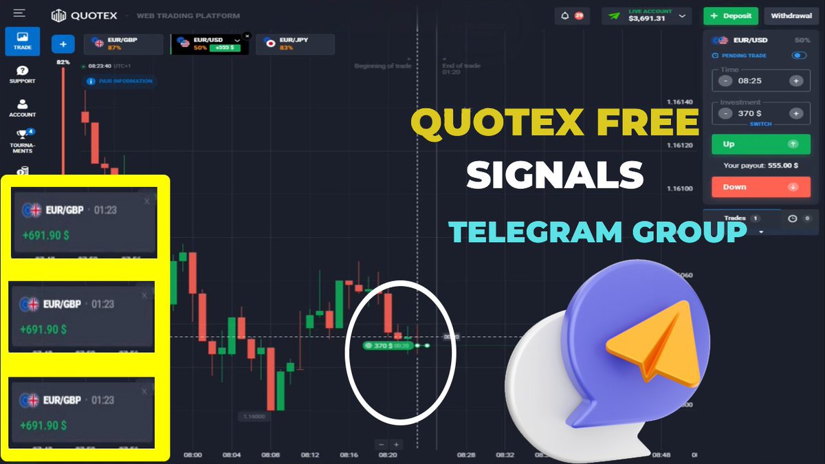 Trading_hwity's tweet image. $3000+ Profit with Quotex FREE Signals ROBOT - Learn Compounding
#quotexbot #quotexsignals #freesignalsrobot #tradingsignalbot #quotextrading #quotexbottrading #quotexsignalsrobot #quotexsignal
Watch: youtu.be/RlU_zHsluB0