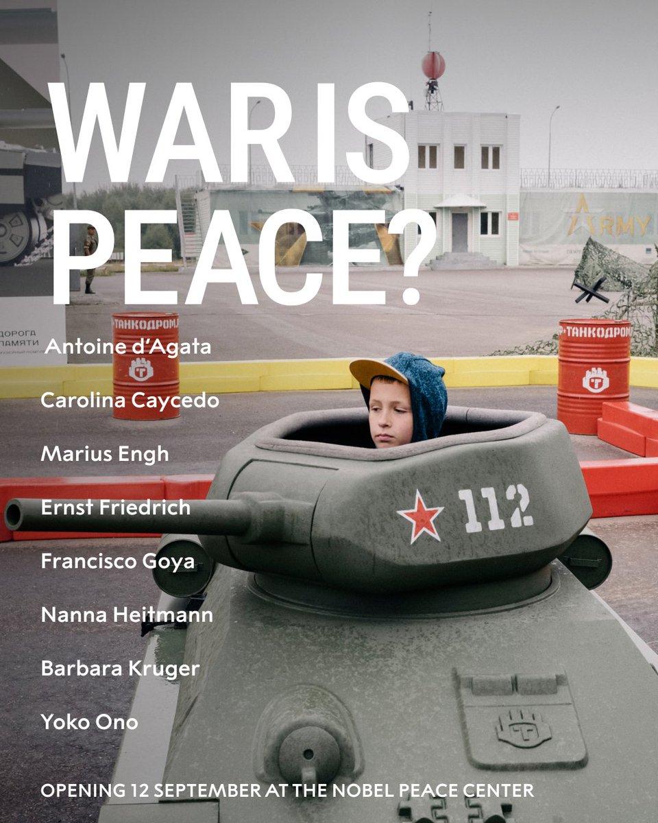 This autumn’s major exhibition at the Nobel Peace Center, War is Peace?, presents artworks spanning three centuries, leaving us with an unsettling question: Has anything truly changed?

Read more about the exhibition: nobelpeacecenter.org/en/exhibitions…

Photo: © <a href="/NannaHeitmann/">Nanna Heitmann</a> /