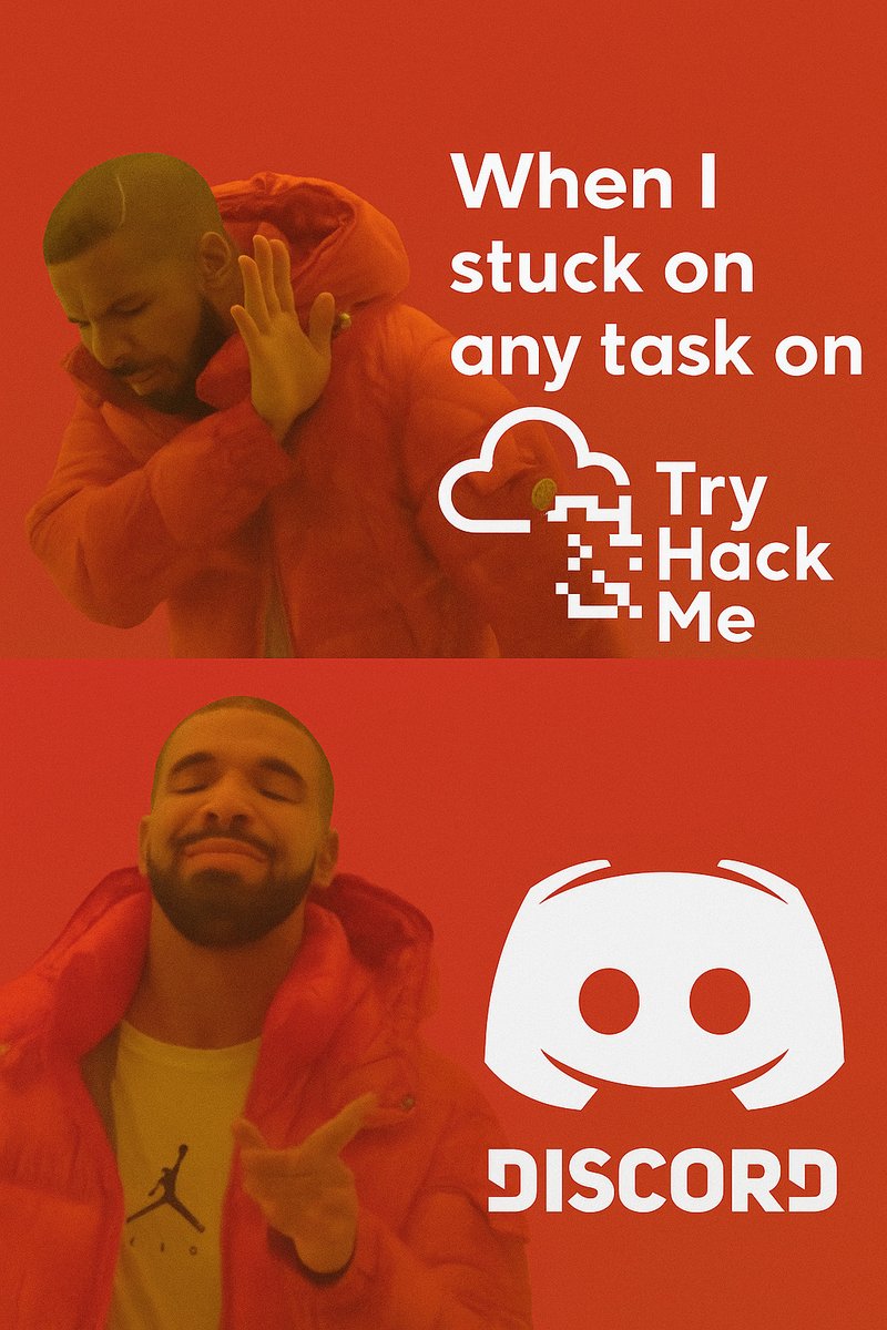 secsystemd's tweet image. When I get stuck on a TryHackMe task…
Google ❌
THM Discord ✅

Because nothing beats the @RealTryHackMe  fam 💻🔥

@realtryhackme #Hack2Win
👉 tryhackme.com
👉 tryhackme.com/hack2win