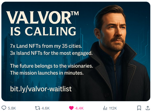 🚀 VALVOR™ IS CALLING.
The mission is live – and the future belongs to the visionaries.
🌍 I own now 50 cities in the Earthmeta.ai Metaverse.
This is where geolocated Real World Assets (RWA) meet blockchain.
Digital land isn’t just data – it’s opportunity with