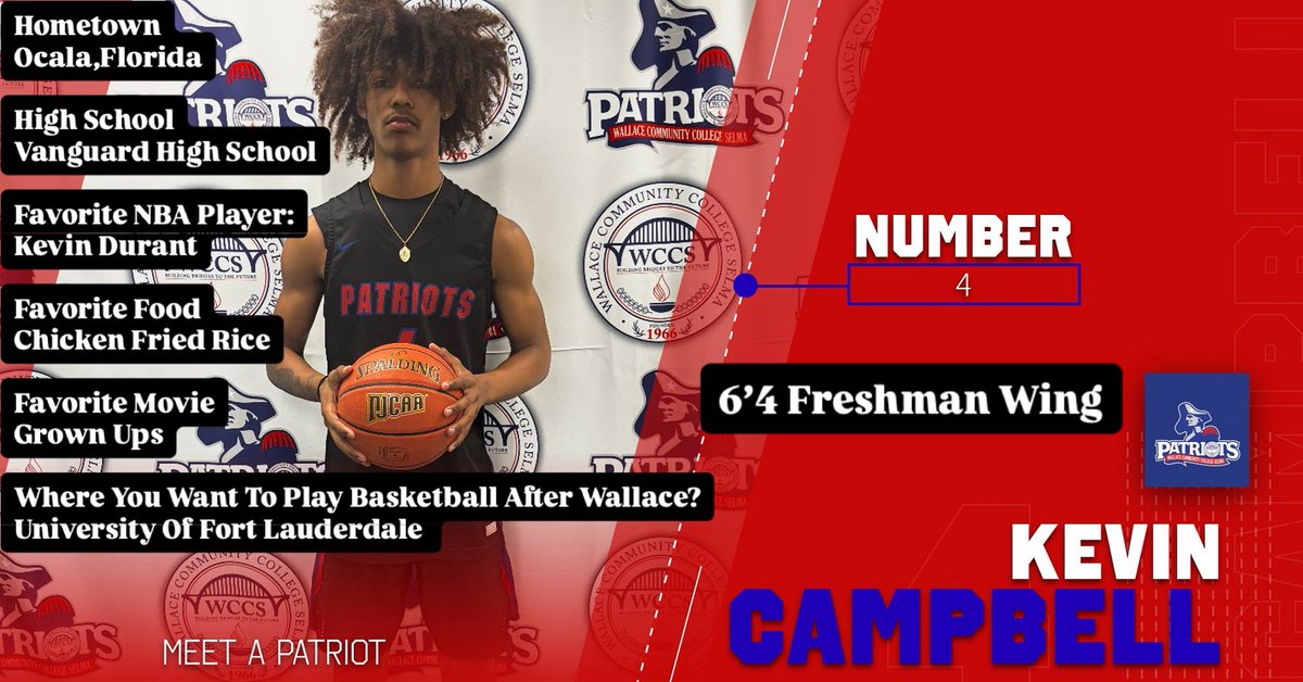 Patriots Nation things to know about Freshman Wing <a href="/K4Campbell/">Kevin Campbell ‘25</a> 🔴⚪️🔵