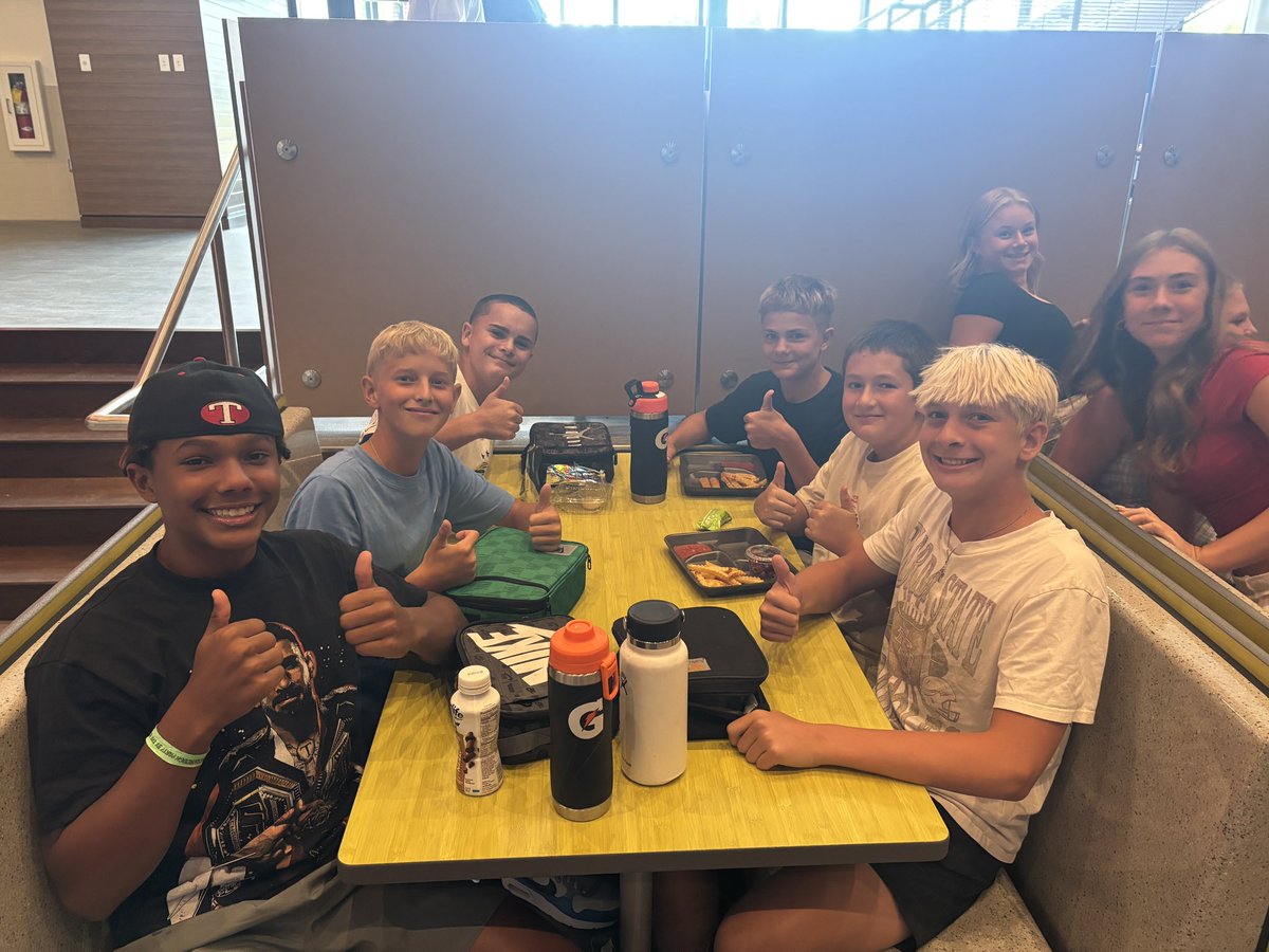 Lots of options for seating this year in the TMS lunch room! #tpsprepares #welcomeback