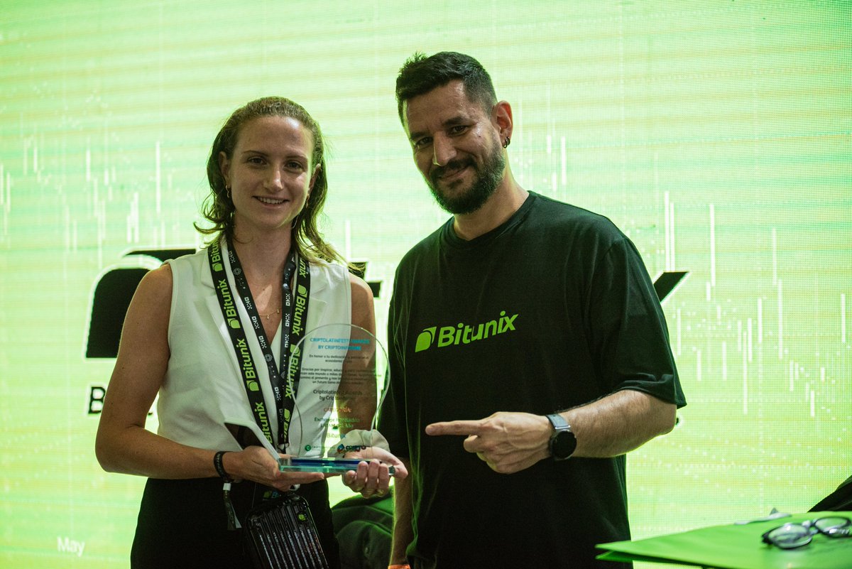 BitunixOfficial's tweet image. 📢 Yo LATAM, we pulled up and bagged a trophy 🏆

The fastest-growing exchange is now the Breakthrough Exchange of the Year – LATAM 💚

Big love to our community + @Criptolatinfest for making this happen 🙌

Next stop: global takeover 🌍

#Bitunix #CriptoLatinFest #Crypto