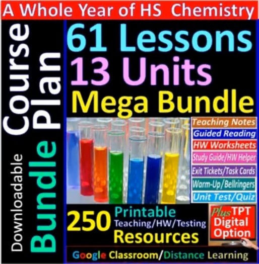 #Chemistry Year Long Curriculum Bundle -61 Lesson Plans #NGSS Alligned Reading and Worksheets for #HighSchool teacherspayteachers.com/Product/High-S… #chemteach #chemchat #BackToSchool #studentteacher