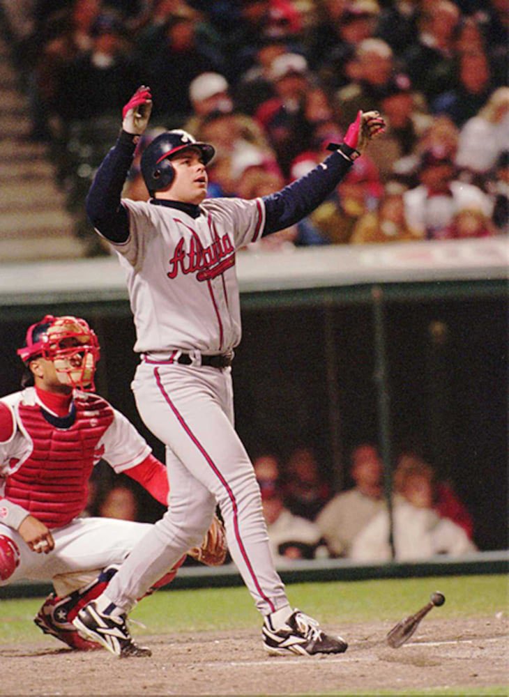 I love how these Gen Z Braves fans think Acuña invented pimping the homer. When I was in high school, Ryan Klesko would stay out till 4 am with your mom, then do this on TBS hungover.