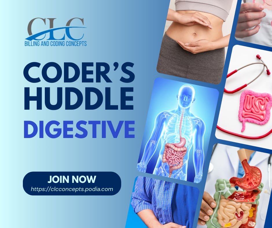CLC_Concepts's tweet image. Last chance to register for the Coder&apos;s Huddle Digestive. Certified students will receive CEU.
To register, simply visit clcconcepts.podia.com/coder-s-huddle…