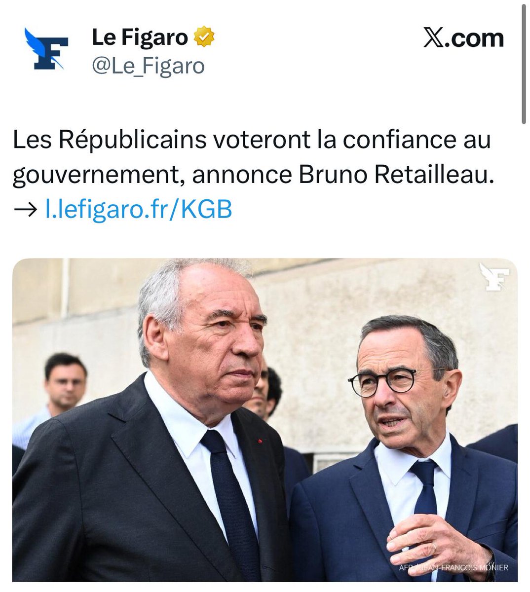 Toute la crédibilité de la droite en 2 images
