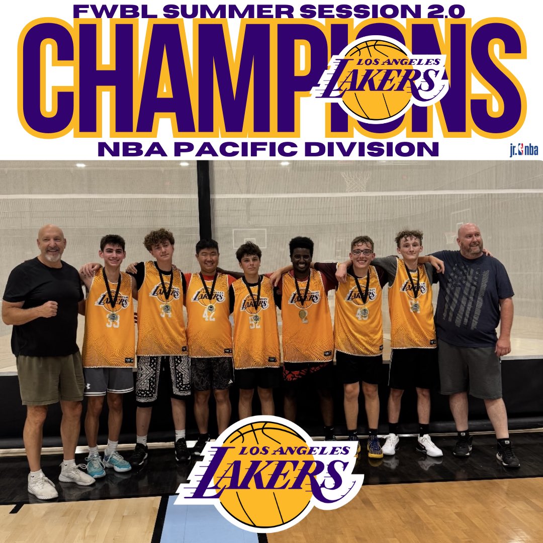 Last week we wrapped up our FWBL Summer Session 2.0.  Congratulations to the Lakers on winning the NBA Pacific Division!