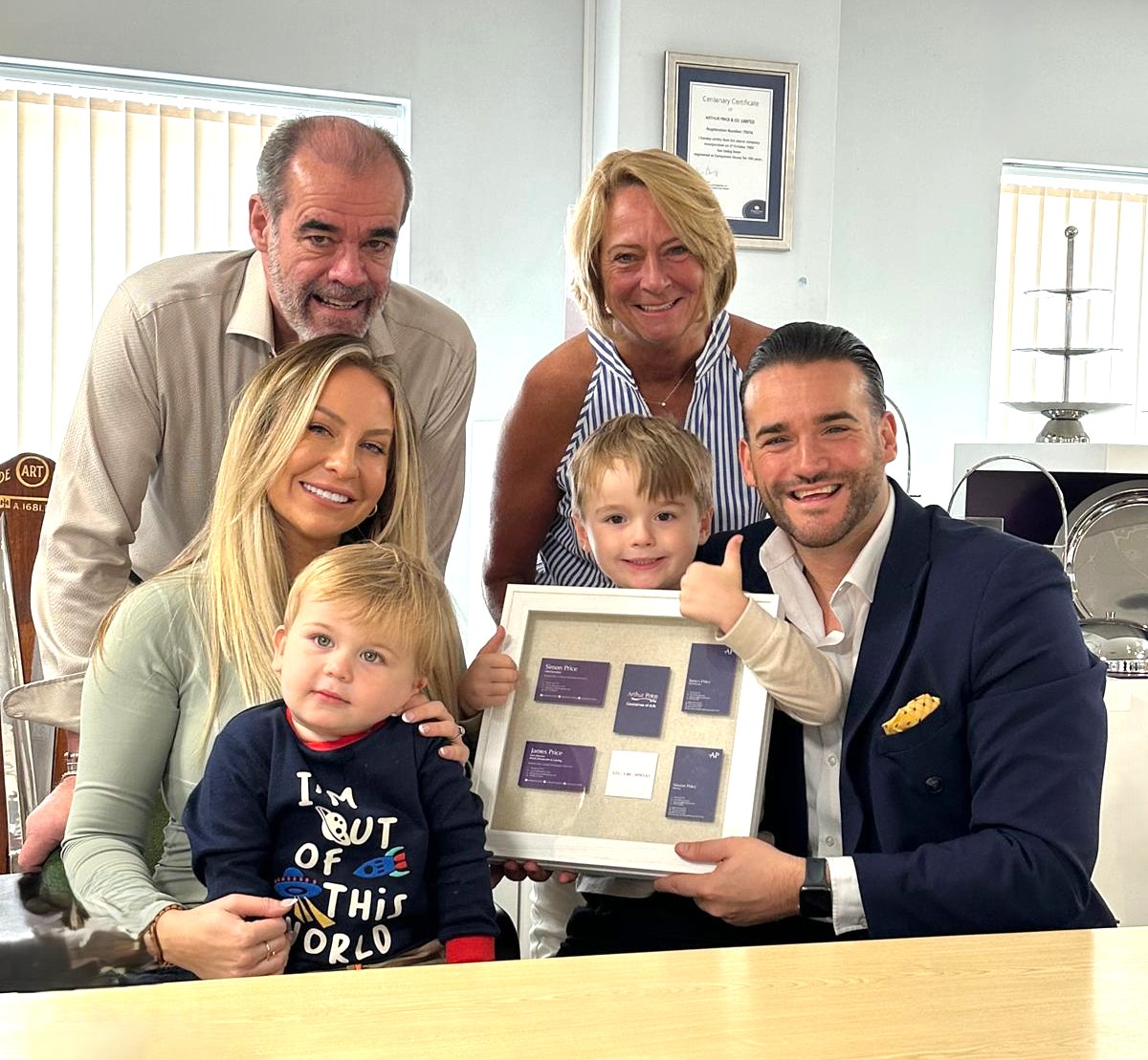 From apprentice to CEO, we couldn’t be prouder of James Price for his promotion, and we aren’t the only ones! Here he is with his family: parents Simon and Lesley, wife Jodie and children George and Alfred! 

Congratulations once again, James 🥂

#ArthurPrice #ArthurPrice1902
