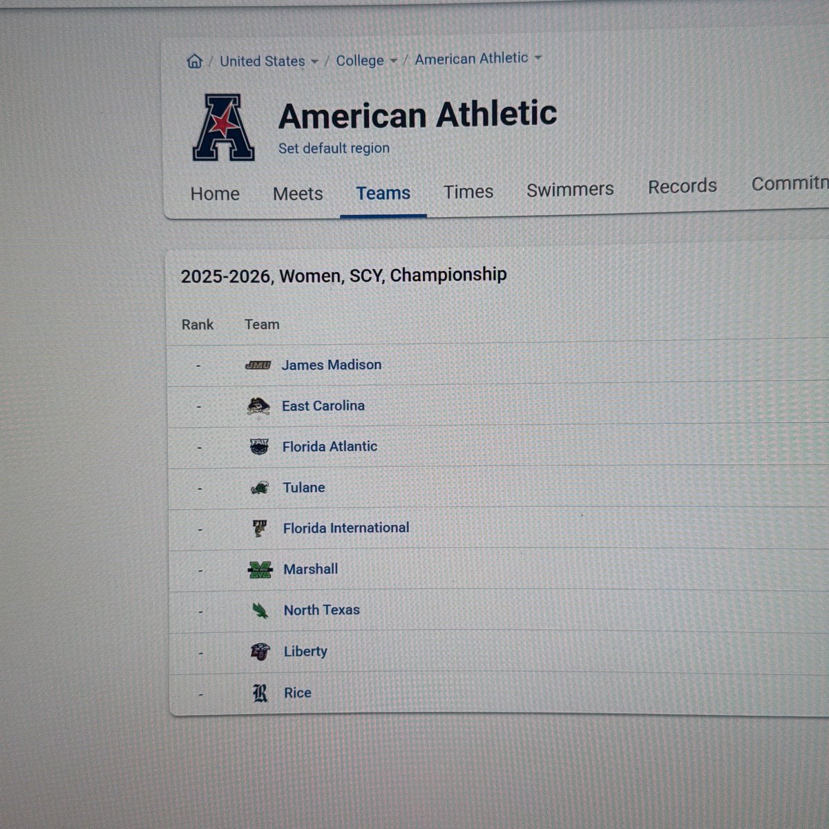Thrilled to join the @american_conf ! It’s real now! What a fantastic league - gonna be a FAST meet with GREAT diving in Greensboro!