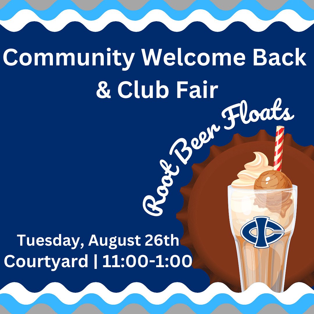 GET INVOLVED!! Come see us and lots of other great vendors &amp; clubs in the courtyard from 11-1 to learn how you can get involved on campus and in the community this semester! 🍦🥤