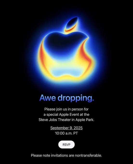 🔵MARKETEVANS: Apple annuncia l'evento di presentazione dell'iPhone per il 9 settembre