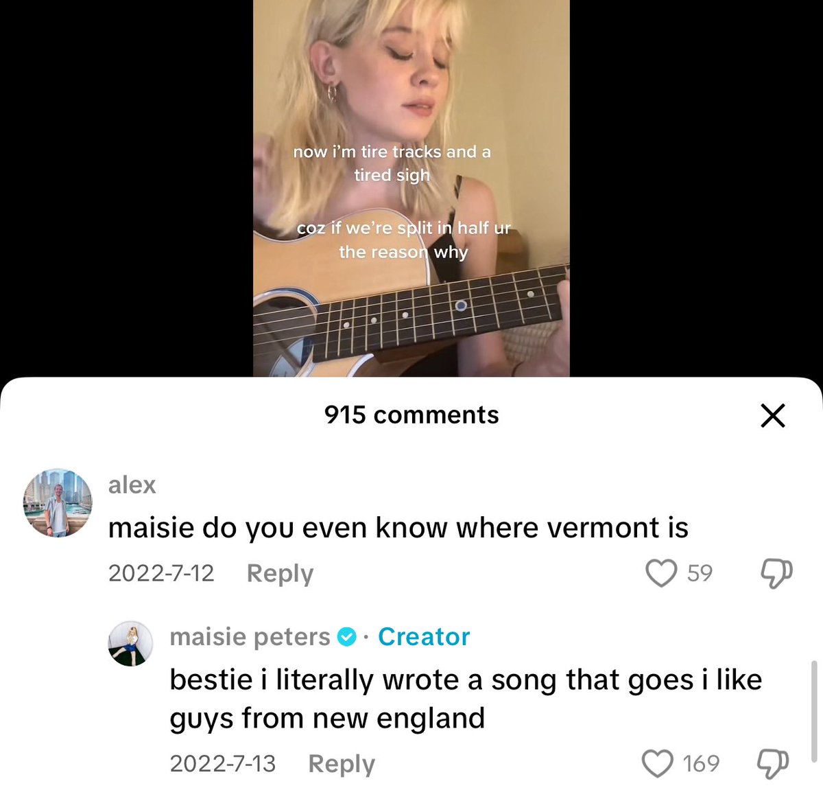 When Maisie Peters (a very British young lady) covered Stick Season 😭😭😭😭