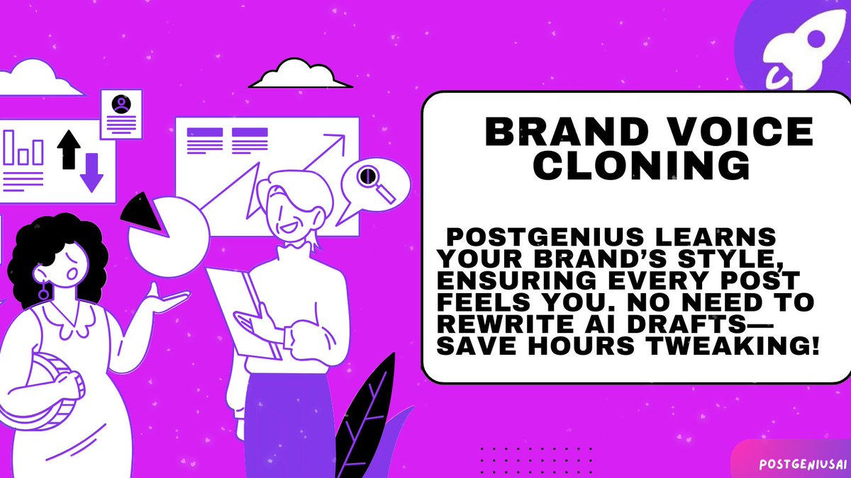 PostGeniusAI's tweet image. Save 10+ hours/week on content with PostGenius! 🚀 Check out this thread for 4 game changing tips + AI generation engine screenshots. Boost your social game now! #CogniqAI #AIContent #ContentMarketing #SocialMediaTips