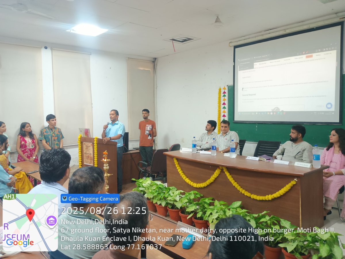 A PANEL DISCUSSION ON INDIAN KNOWLEDGE SYSTEM (IKS) organised by NEP SAARTHI COMMITTEE in collaboration with Department of Sanskrit,Sri Venkateswara College on 26th August 2025