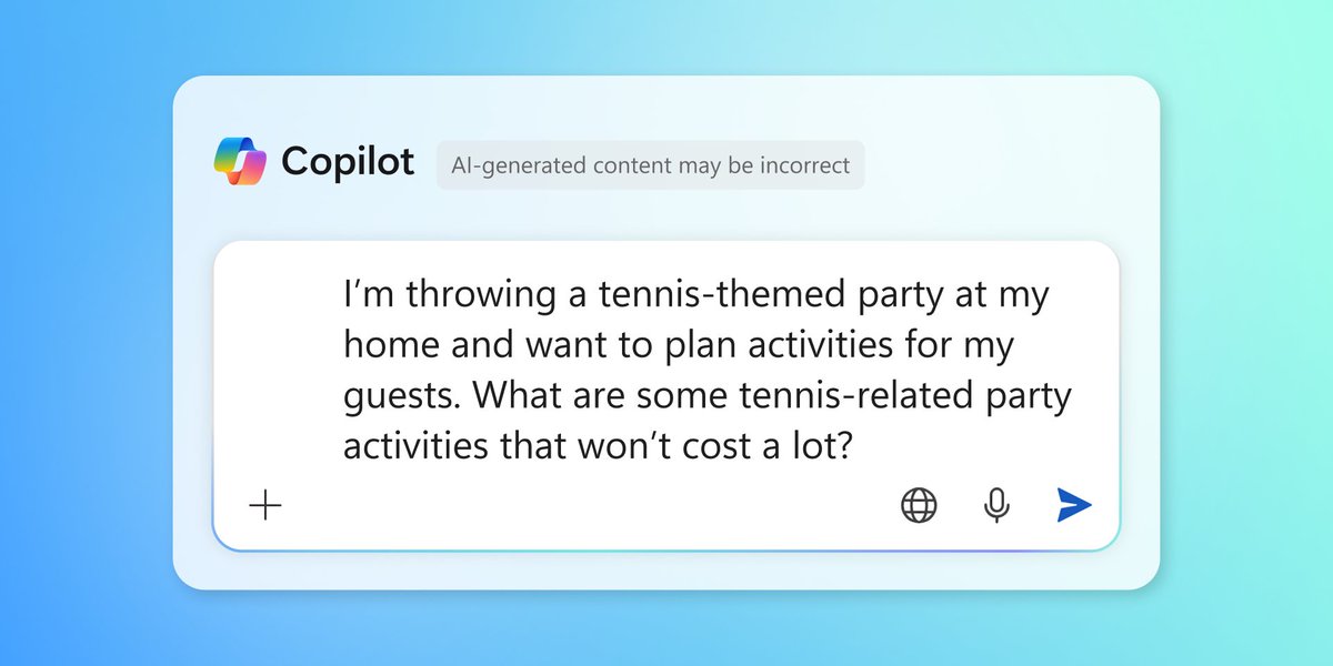 Microsoft365's tweet image. Throwing an end-of-summer party? 🥳 Let Copilot in Word help you plan it like a pro—think decor inspo, tasty bites, and party vibes, all in one doc. msft.it/6017skL5R #MicrosoftWord