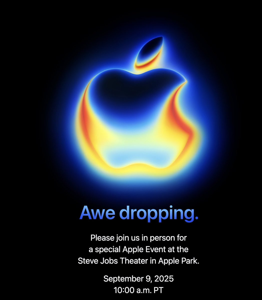 มาละ! Apple ส่งหมายเชิญ จัดงานแถลงข่าวเปิดตัวสินค้าใหม่ วันที่ 9 กันยายนนี้ ตรงกับเวลาเที่ยงคืนตรงของไทย (คืนวันอังคาร) ถึงรอบการเปิดตัว iPhone รุ่นใหม่ 

ในบัตรเชิญระบุข้อความว่า Awe dropping.

#AppleEvent