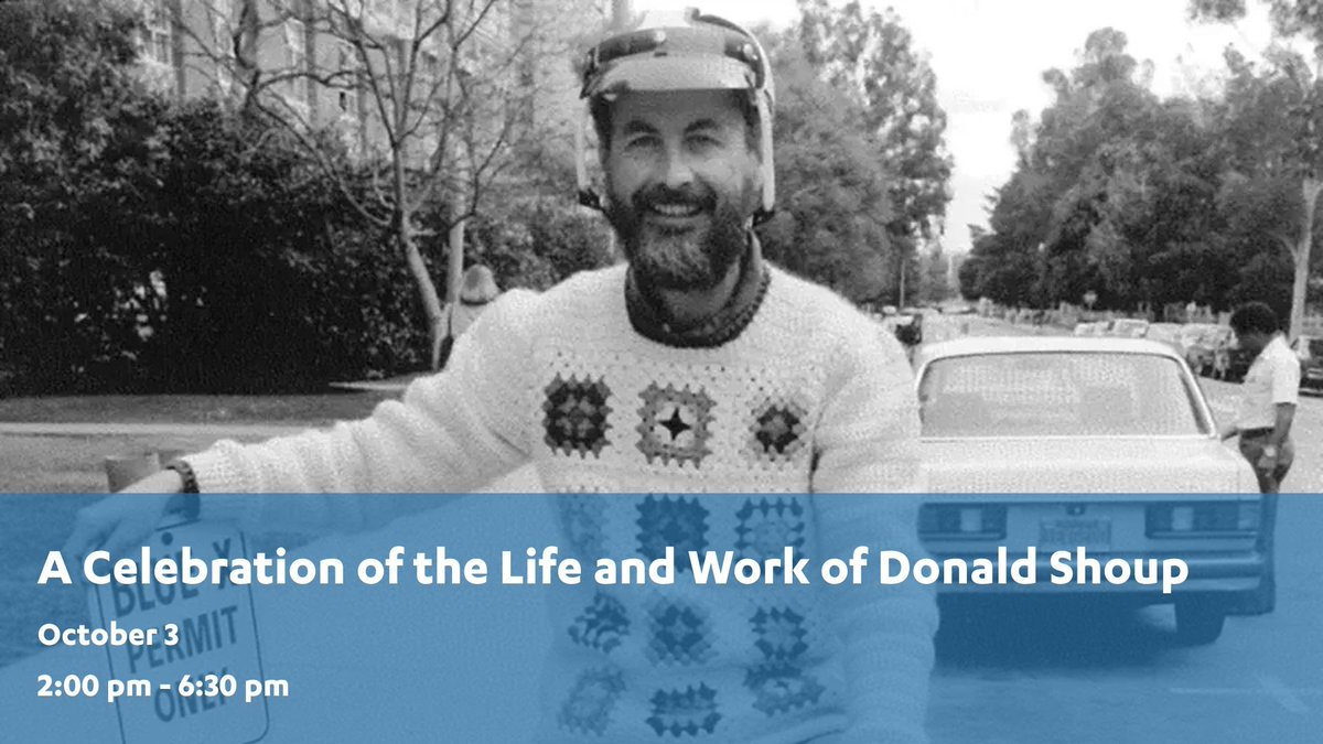Earlier this year, we lost distinguished professor of urban planning and a cherished member of our community, Donald Shoup. We invite you to join us this October as we celebrate his life and work.

RSVP here ow.ly/5oE350WuRMF