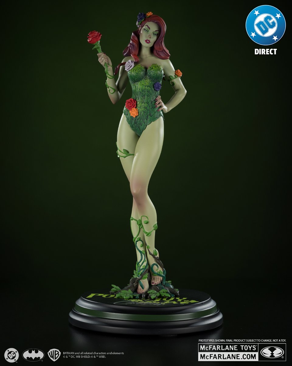 mcfarlanetoys's tweet image. FIRST LOOK - The next addition to the DC Cover Girls series is Poison Ivy™! This incredible 1:8th scale resin statue based on the artwork by @JScottCampbell launches for pre-order on SEPTEMBER 2nd for a LIMITED TIME at select retailers. 

#DCCoverGirls #McFarlaneToys #DCDirect