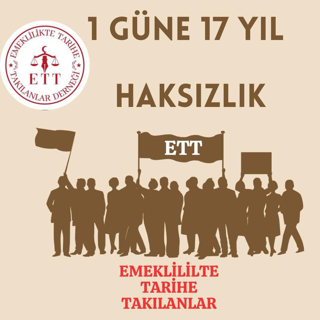 Hasan Yurdakul (@hasanyurda79047) on Twitter photo <a href="/ozngndgdu/">Ozan Gündoğdu</a> Bizler EYT liler ile Yaşıt ve Akran
Ama Emeklilikte Aralarında Bir Nesillik
17 yıllık Fark ile İş Hayatında Haksız Bir Rekabete
Terk Edilmiş Çalışanlarız.
Tek İstediğimiz Adil ve Makul Kademeli Emeklilik
<a href="/ETTDER1999/">🧭 EMEKLİLİKTE TARİHE TAKILANLAR DERNEĞİ</a>
#MezardanÖnceKademe <a href="/ozngndgdu/">Ozan Gündoğdu</a> Bizler EYT liler ile Yaşıt ve Akran
Ama Emeklilikte Aralarında Bir Nesillik
17 yıllık Fark ile İş Hayatında Haksız Bir Rekabete
Terk Edilmiş Çalışanlarız.
Tek İstediğimiz Adil ve Makul Kademeli Emeklilik
<a href="/ETTDER1999/">🧭 EMEKLİLİKTE TARİHE TAKILANLAR DERNEĞİ</a>
#MezardanÖnceKademe
