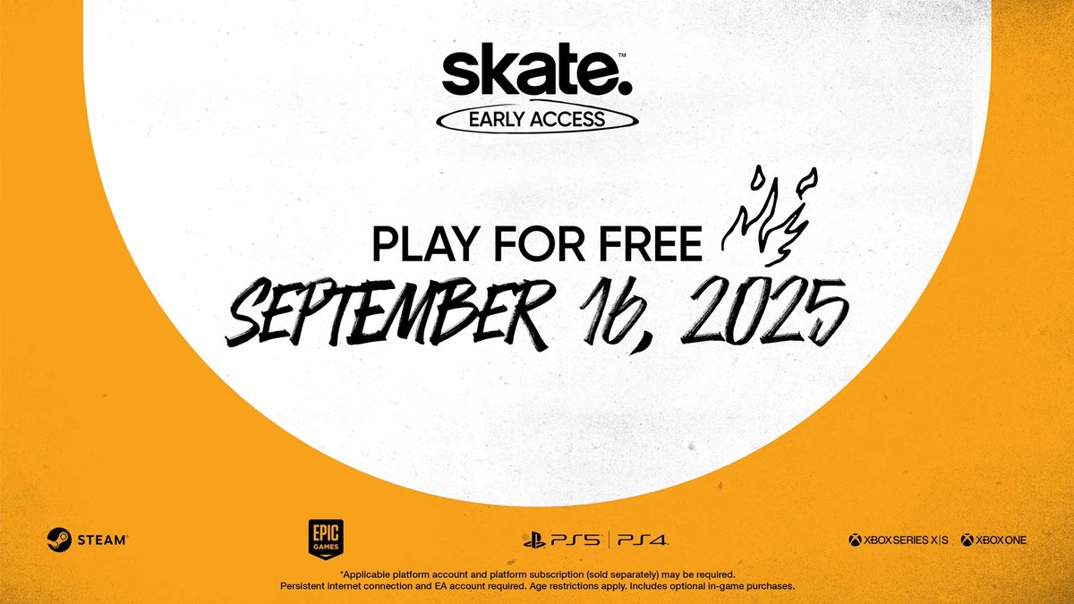 skate. early access releasing on Sept 16 youtube.com/watch?v=p14MSd…