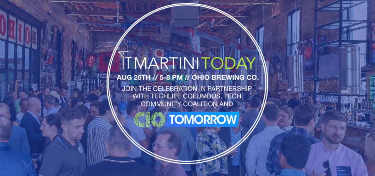 Tonight we gather. ✨
The tech community comes together at IT Martini Today—and we want you there.
📍 Ohio Brewing Co. | 5–8 PM
Don’t miss the conversations, connections, and energy that kick off CIO Tomorrow.
See you tonight! itmartini.today
#ITMartiniToday #CIOTomorrow