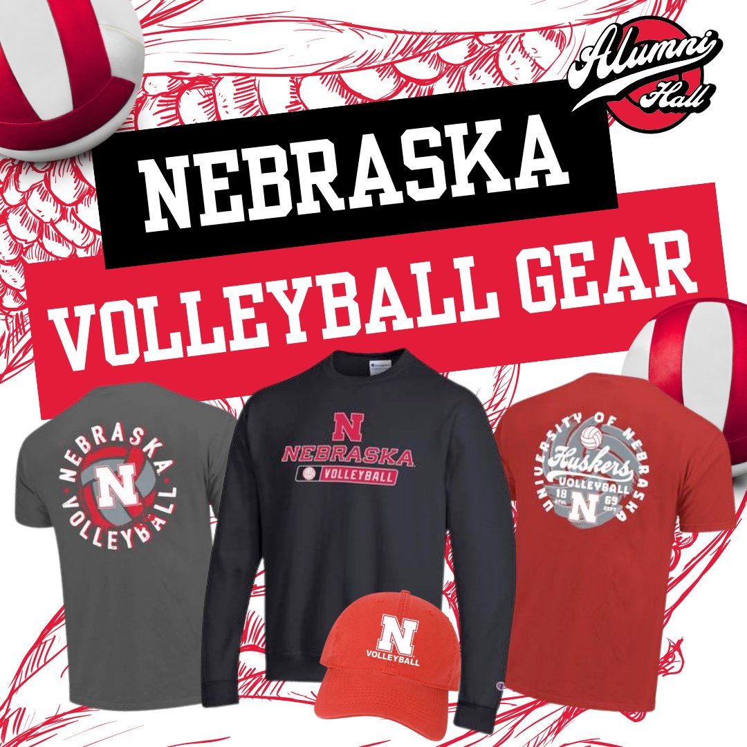 Stock up on Huskers Volleyball gear for the season! 🏐🔴
alumnihall.com/nebraska-cornh…