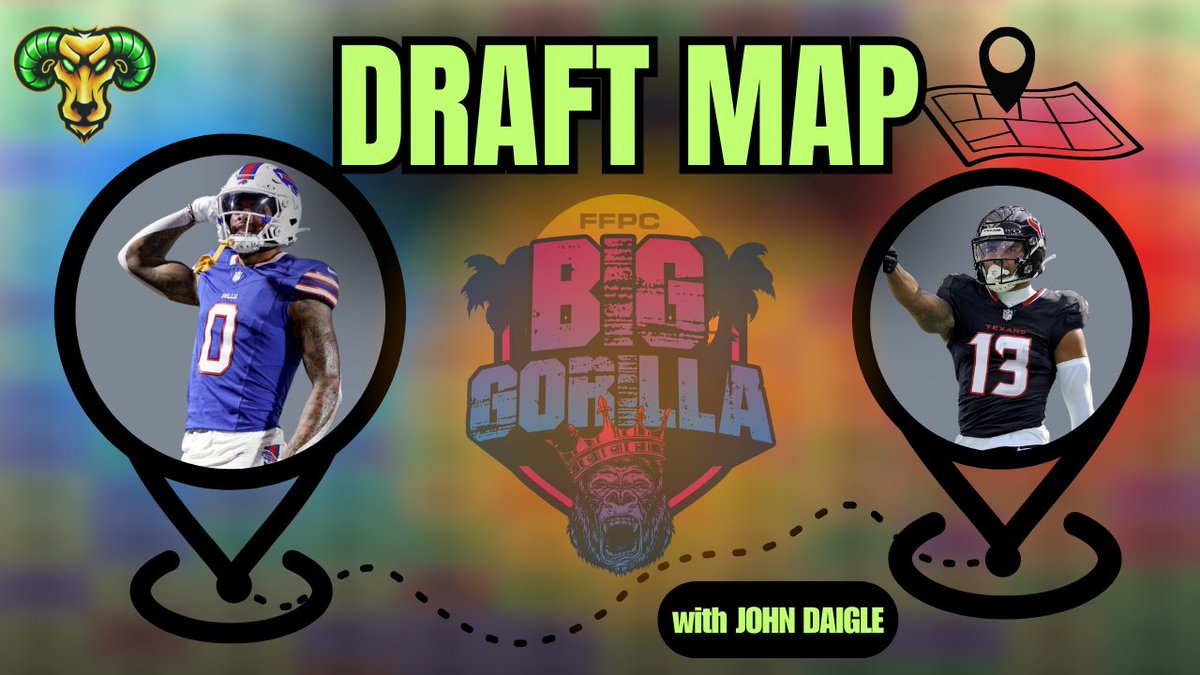 JD | Draft Room Baller (@draftroomballer) on Twitter photo ๐บ๏ธ Draft Map: <a href="/FFPC/">The FFPC</a> Big Gorilla ADP Breakdown
Today 2 PM ET with <a href="/notJDaigle/">John Daigle</a> ๐
Targets โ
Avoids ๐ซ Values ๐
Letโs build your roadmap to $1M ๐
#FantasyFootball #FFPC <a href="/OverHypedSleepr/">Dan Williamson</a> ๐บ๏ธ Draft Map: <a href="/FFPC/">The FFPC</a> Big Gorilla ADP Breakdown
Today 2 PM ET with <a href="/notJDaigle/">John Daigle</a> ๐
Targets โ
Avoids ๐ซ Values ๐
Letโs build your roadmap to $1M ๐
#FantasyFootball #FFPC <a href="/OverHypedSleepr/">Dan Williamson</a>