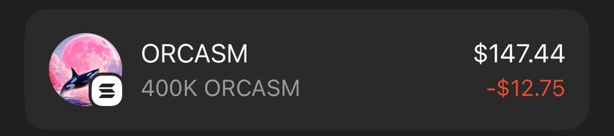 <a href="/orca_so/">Orca 🌊</a> <a href="/opendelta_/">OpenDelta</a> I received another 200,000 $Orcasm coins for activity.

Thank You for WaveBreak <a href="/orca_so/">Orca 🌊</a> 

You are doing right tings.
You deserve to feel $ORCASM