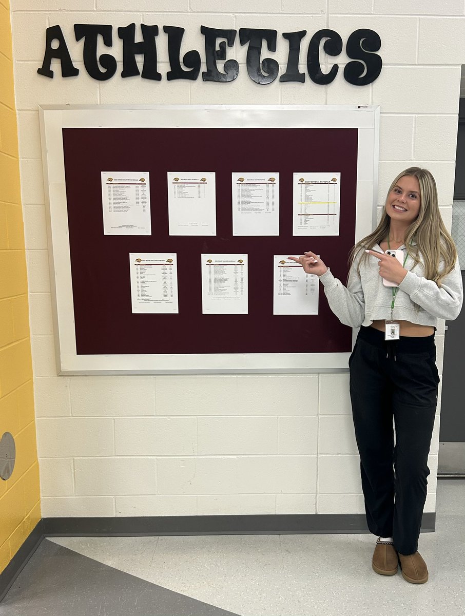 GreatRCstore's tweet image. Come and see the sports schedules to support all of Coopers fall sports!!! Outside of Coach Borchers’ office between Lower C and Lower D hallways!🐆