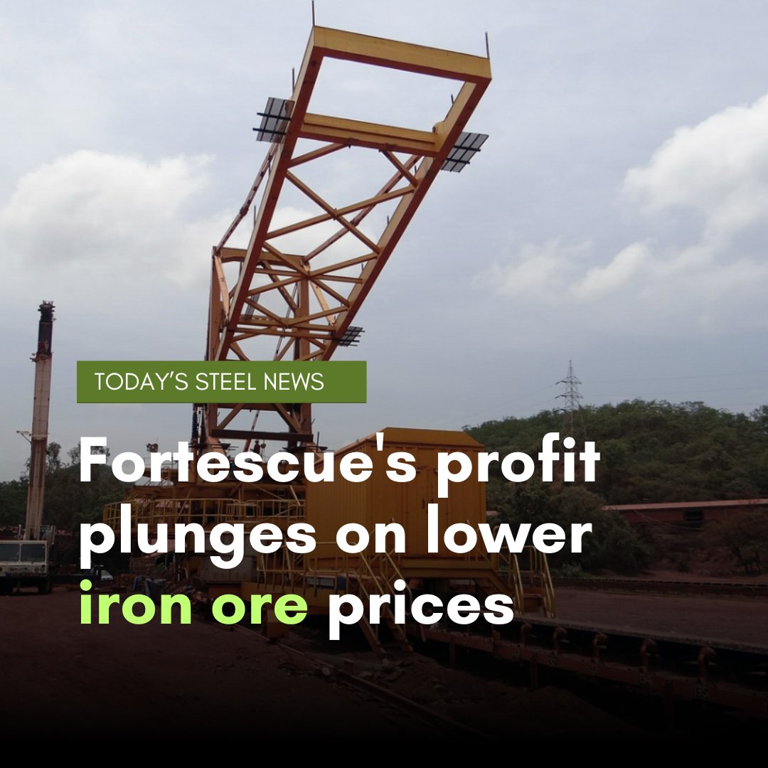 Australian miner Fortescue saw its net profit plunge 41% year-on-year to $3.37 billion in the financial year ended 30 June 2025 (FY25) amid lower iron ore prices, Kallanish notes.

Read more in today's #steel news: kallanish.com/en/news/steel/…