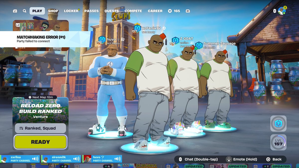 Chat why can’t I play reload