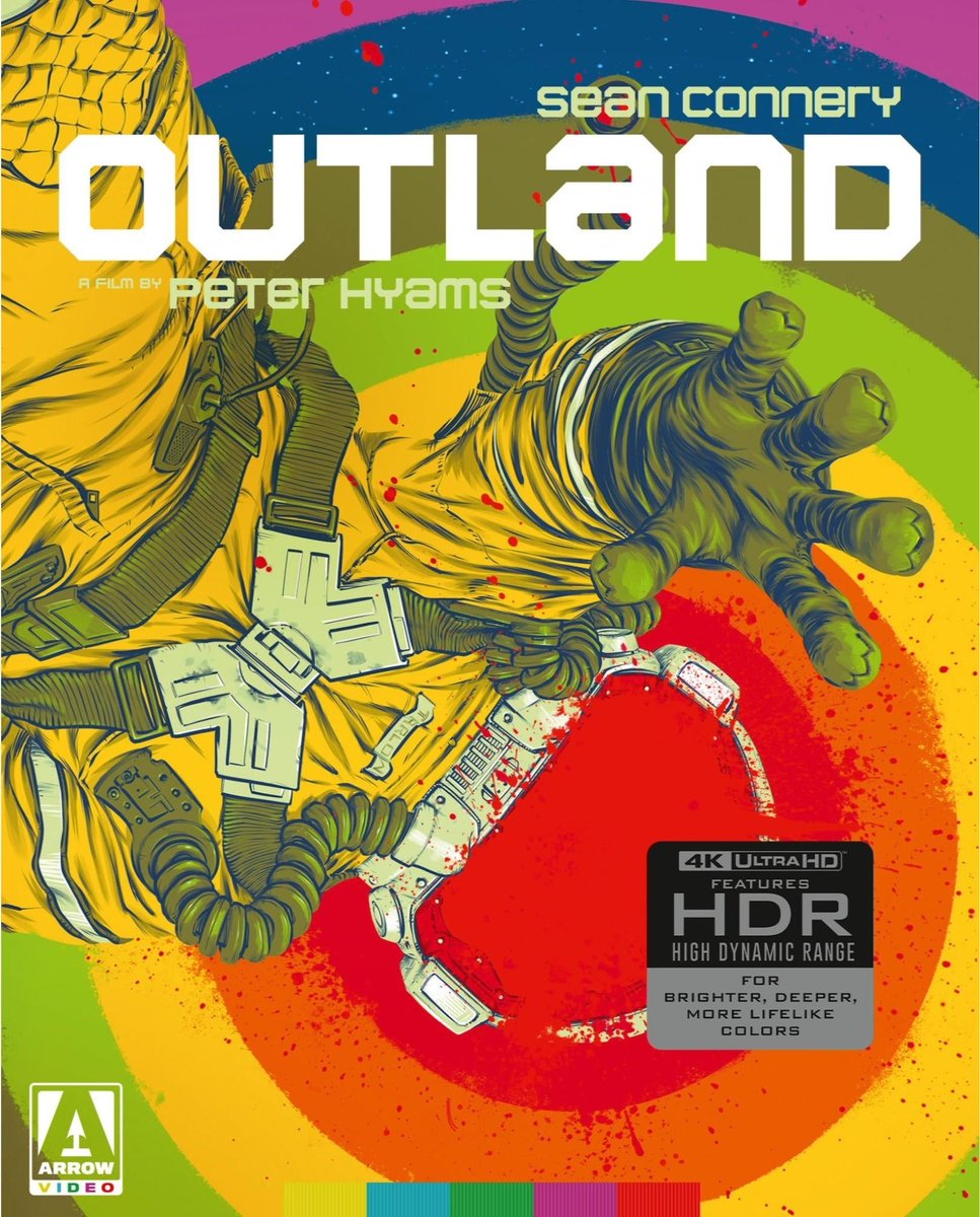 Nice artwork! Outland (1981) starring Sean Connery has been restored in 4k and releasing on UHD BD from Arrow Video on Nov. 4. Pre-orders pending.