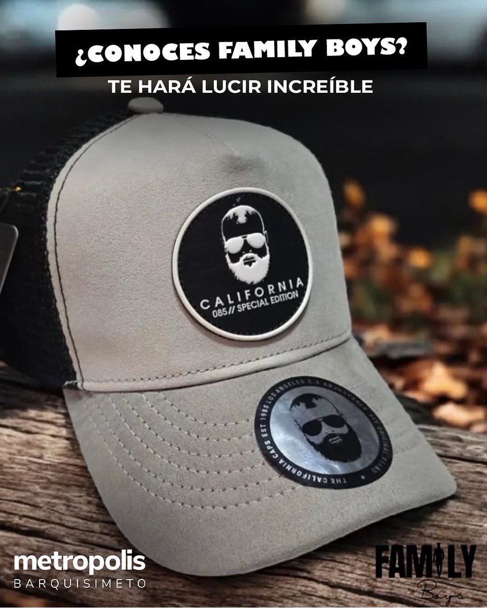🧢 Tu estilo, tu gorra
Comodidad, diseño y actitud en un solo accesorio. Perfecta para cualquier look y ocasión. 😎✨

📍 Encuéntrala con nuestro aliados y completa tu outfit con el toque que marca la diferencia.

#Gorra #Metropolis #Barquisimeto #Metropolis #Barquisimeto
