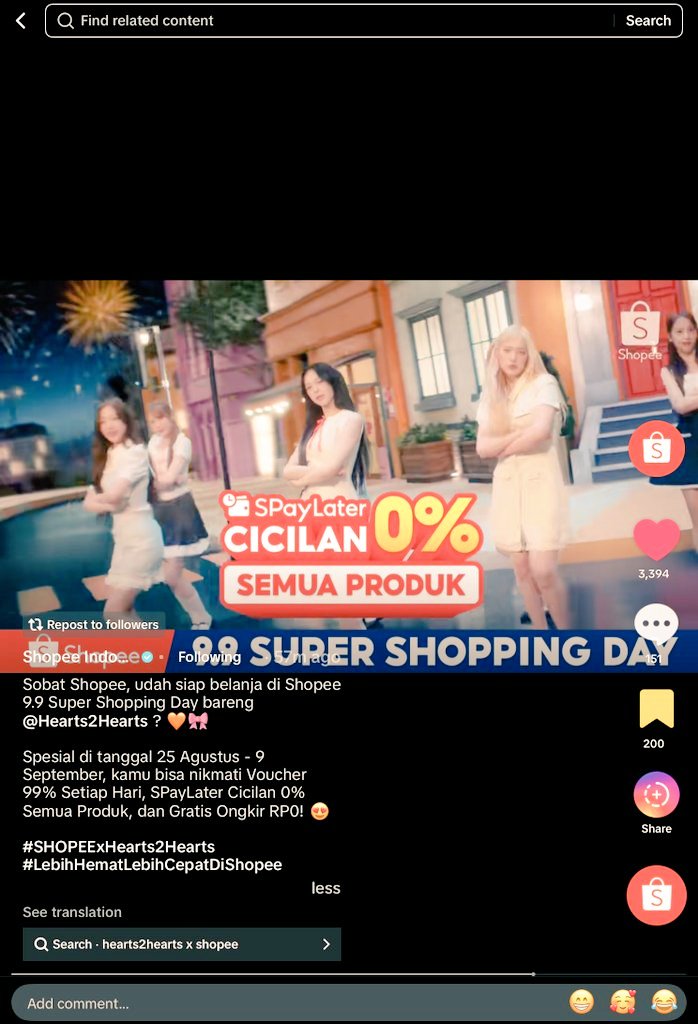Gue udah lama belanja di Shopee, dan makin yakin pas Hearts2Hearts ada di iklan Shopee buat mastiin kalo Shopee lebih hemat, lebih cepat kayak di lirik lagunya 
#SHOPEE99withHearts2Hearts