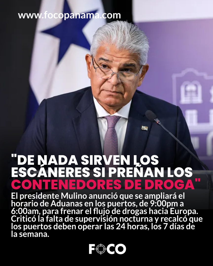 "De nada sirven los escáneres si preñan los contenedores de droga"